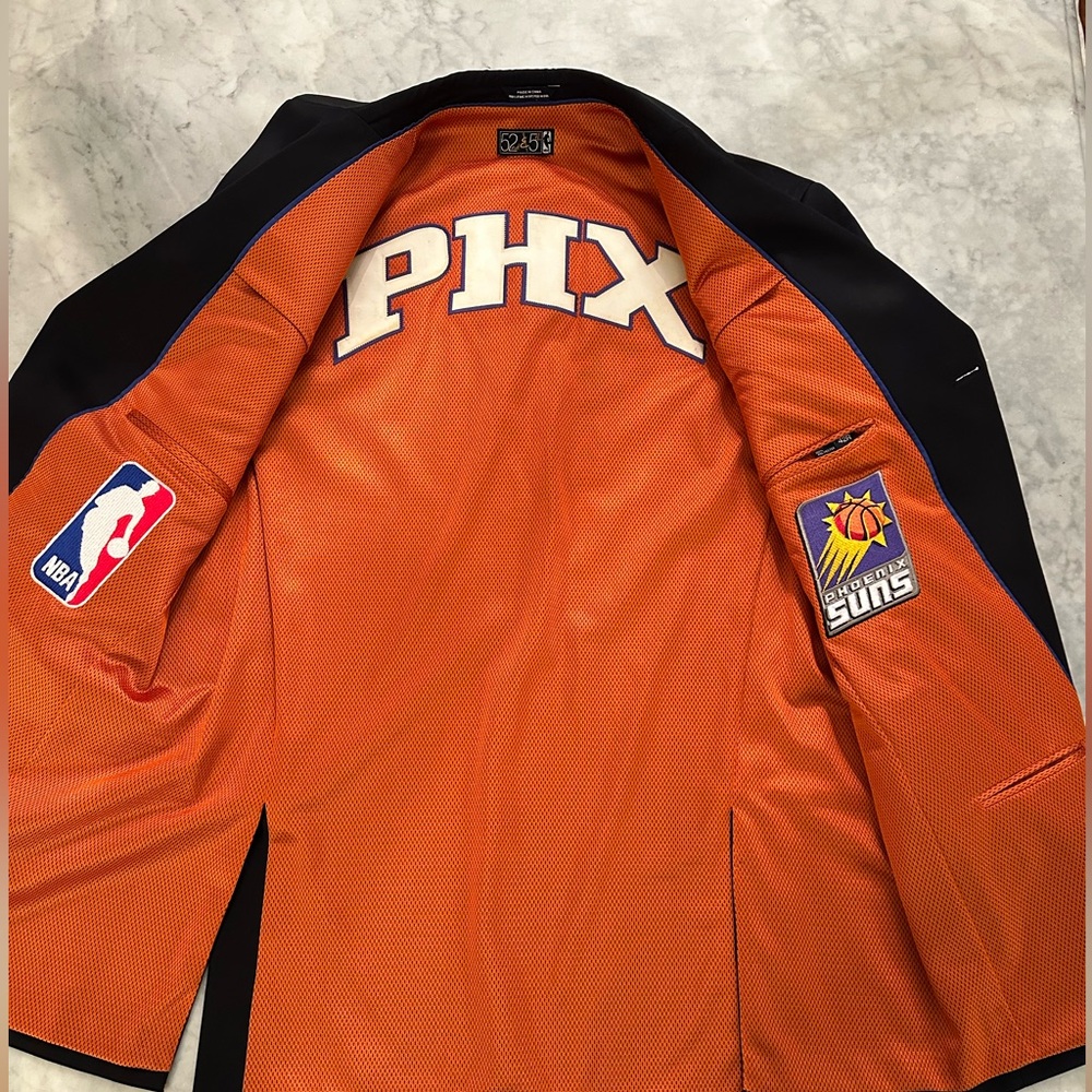 NBA Phoenix Suns Men's Navy Team 4-Season Blazer Wool Sport Coat 42R NWOT $348